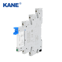 Support de relais miniature HF41F 41F-1Z-C4-16A, 250VAC, 4-6AWG, scellé, fixation par vis sur rail DIN, capacité 6A, pour relais de puissance