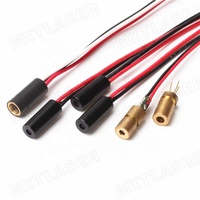 D4x10mm Mini taille 650nm 1mW 5mW lentille en verre Module Laser point rouge 3V 5V DC intégré PCB pilote APC de qualité industrielle