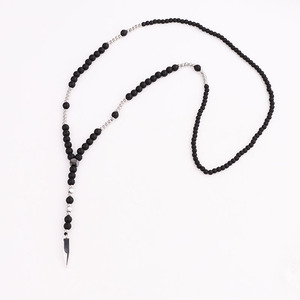 Classic Design in Pietra Naturale Della Pietra Preziosa <span class=keywords><strong>Perline</strong></span> 316L In Acciaio Inox Lunga Del Pendente Degli Uomini della <span class=keywords><strong>collana</strong></span> - Product Image 2