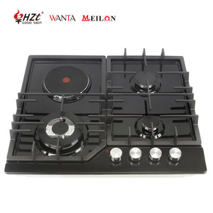 Nueva Cocina Multifuncional Dos en Uno con 3 Quemadores <span class=keywords><strong>de</strong></span> <span class=keywords><strong>Gas</strong></span> y 1 Eléctrico con <span class=keywords><strong>Llama</strong></span> Alta - Product Image 1