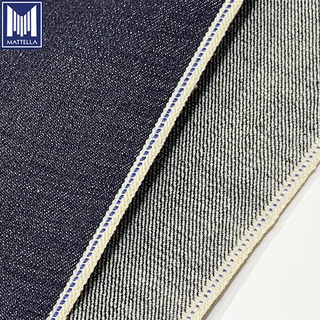 100% cotone grezzo materiale 14 15-16oz di peso pesante giapponese cimosa tessuto denim