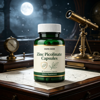 Picolinate de zinc, 60 capsules végétariennes, haute absorption, marque privée OEM ODM, soutien immunitaire, complément alimentaire pour adultes