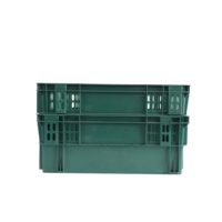 Caisse de rangement en plastique carrée recyclable empilable pour la logistique 600*400*230mm