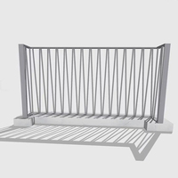 Nouvelle maison balcon extérieur forme triangulaire Tube Vertical balustrades poncé mat 304 acier inoxydable rampe d'escalier main courante