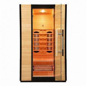 Sauna finlandaise traditionnelle en bois massif, sauna infrarouge sec pour la maison, la villa, utilisation intérieure, sauna Red Line - Product Image 2