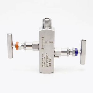 स्टेनलेस स्टील दो वाल्व समूह आंतरिक थ्रेड दबाव ट्रांसमीटर सुई वाल्व दबाव गेज दो-वाल्व समूह - Product Image 1