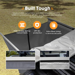 SAN HIMA <strong>Portable</strong> 90&deg; Adjustable Camping Shower Tent Awning Car Side Shower Tent Toilet Bathing Tent Built-in <strong>LED</strong> <strong>Strip</strong> <strong>Light</strong> - Product Image 4