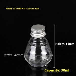 Lớn Bụng Hình Nón 30Ml Giọt Nước Hương Liệu Chai 20 Răng Không-Cháy Tinh Dầu Và Chai Rượu Vang Cho Nước Trái Cây Chai Nhựa - Product Image 2