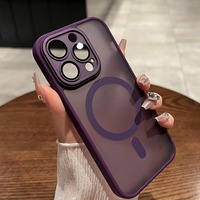 Nouvelle coque de téléphone givrée tendance avec protection d'appareil photo et chargement magnétique pour iPhone 18 17 16 15 14 13 12 Pro Max