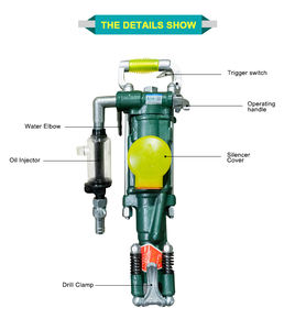 2025年中国最新ポータブル空気圧式削岩機、売れ筋ミニエアレッグブラスター（ポンプコアコンポーネント付き） - Product Image 6