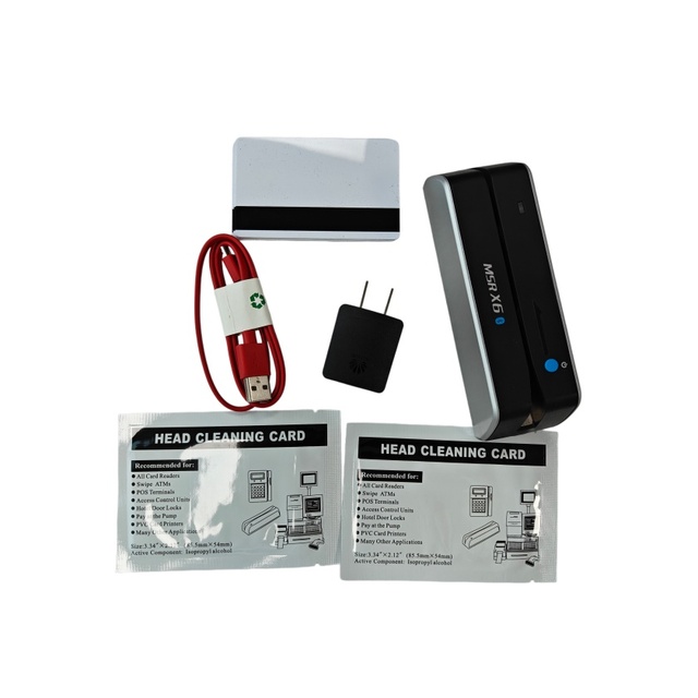 WNF MSR6X-BT 3-in-1 Magnetic Card Reader for Interface 123-track Reading/Writing for Windows/Mac/Android/ISO POS