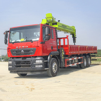 Camion grue Sinotruk TX 6x4 équipé d'une flèche Zoomlion de 14 tonnes à 5 sections, entièrement équipé pour les travaux de génie civil des ponts