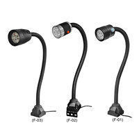 Lampe de travail industrielle Doingwin F-03 à col de cygne flexible pour tour CNC