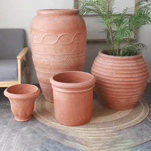 Nuovo design fatto a mano decorazione del giardino in ceramica vasi di fiori in terracotta a buon mercato