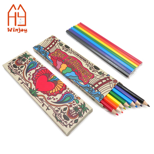 Juego de Lápices de Colores Decorativos Personalizados con Caja Temática de <span class=keywords><strong>San</strong></span> <span class=keywords><strong>Francisco</strong></span>, Lápices de Dibujo de 7 Colores para Regalos - Product Image 1