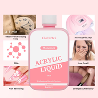 Monomère liquide acrylique EMA 500 ml, formule professionnelle non-jaunissante pour l'extension des ongles en acrylique