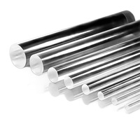 Barres extrudées solides en acrylique PMMA transparentes à haute transmission lumineuse, polies diamant, découpées sur mesure, certifiées ISO/REACH pour l'ameublement