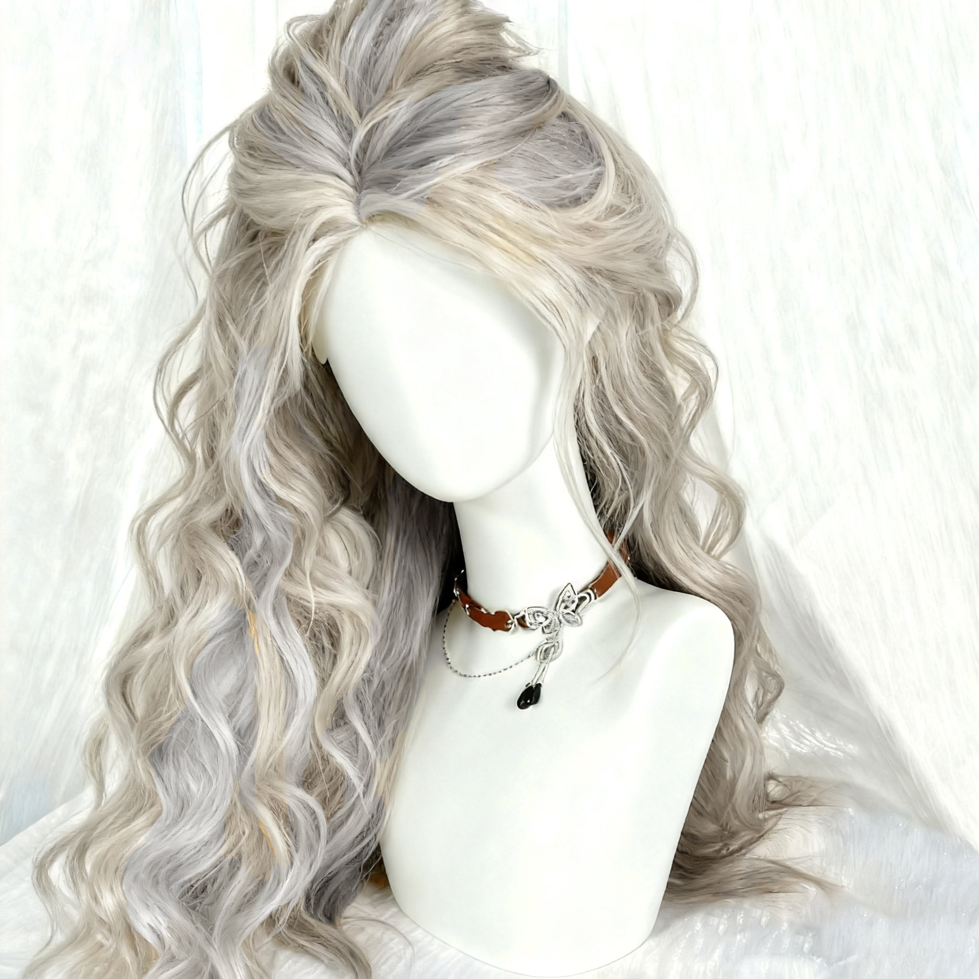 70 cm [reflejos beige-gris]