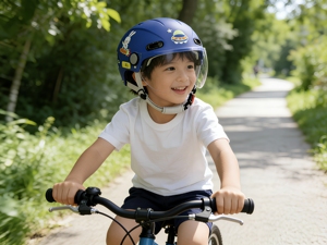 Casco de Seguridad Infantil en Promoción a Bajo Precio, Casco de Motocicleta Azul con Diseño de Cielo Estrellado para Niñas y Niños, Universal para las Cuatro Estaciones - Product Image 2
