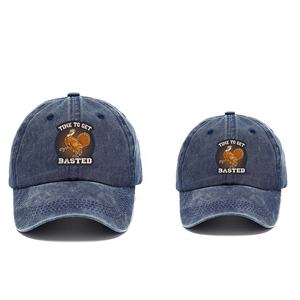 Nuevo TIEMPO para obtener BASTED Decoraciones de Acción de Gracias Turquía Dibujos animados Vintage Gorra de béisbol de algodón lavado para padres e hijos Gorra Snapback - Product Image 6