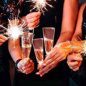 Mingyu Gold Champagne Glitter Verre jetable et plastique PS Matériel incassable pour Cocktail Soirée Mode - Product Image 2