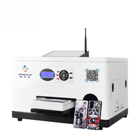 Imprimante à jet d'encre intelligente Wi-Fi UV A5 pour étui de téléphone portable et machine d'impression APP avec 1 jeu d'encres expédié depuis la France