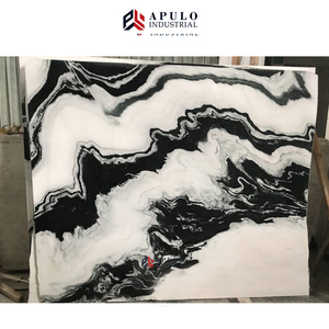 Nhà Máy Trực Tiếp Trắng Panda Bianco Lasa Macchia Vecchia Đánh Bóng Dalmata Đá Cẩm Thạch Màu Xám Phiến Đá Cẩm Thạch Panda Gạch Lát Sàn - Product Image 3