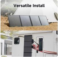 Panneau solaire monocristallin pliable portable flexible haute efficacité 100W certifié TUV, étanche IP65, sortie USB 18V DC