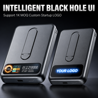 Batterie externe à charge rapide PD 35W 10000mAh avec contrôle de température intelligent NTC, écran TFT, type mini, magnétique sans fil