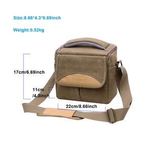 Vente en gros de sac de photographie en toile <span class=keywords><strong>vintage</strong></span> avec logo personnalisé pour <span class=keywords><strong>appareil</strong></span> <span class=keywords><strong>photo</strong></span> <span class=keywords><strong>Canon</strong></span> 200D R50R8R10 Nikon Z30Z50Z5Z6 Sony A6700A7M3 - Product Image 6