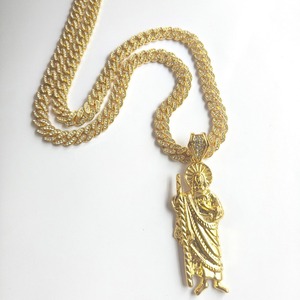 Pendentif Hip-Hop pour Enfants en Gros, Breloque Jude en Tissu Vert avec Perle Plaqué Or pour Fêtes - Product Image 2