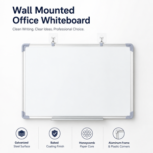 Tableau blanc magnétique mural effaçable à sec, personnalisable en usine, pour bureau et salle de classe - Product Image 1