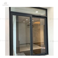 Fenêtre coulissante au design minimaliste pour maison, fenêtre coulissante en aluminium pour balcon