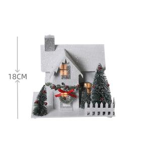 Ornement <span class=keywords><strong>de</strong></span> Noël <span class=keywords><strong>de</strong></span> luxe SOTE pour la maison, blanc avec lumière, vente en gros d'usine pour la décoration intérieure <span class=keywords><strong>de</strong></span> Noël - Product Image 2