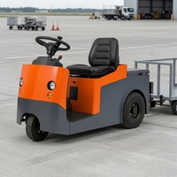 Tracteur de remorquage électrique à trois roues, remorque industrielle de 6 tonnes pour aéroport, usine, parc logistique