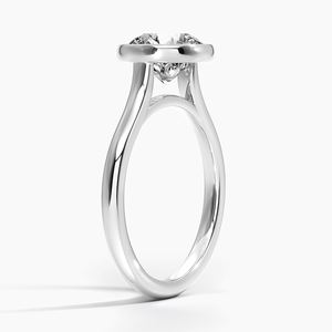 Anillo de compromiso clásico de cristal blanco para novia, joyería elegante de promesa de amor, regalo de propuesta para mujer - Product Image 3