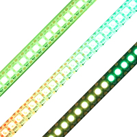 Bande lumineuse LED WS2812b de haute qualité RGBIC 5050 IP20 IP65 IP67 Étanche 60 72 96 144 LED/m Ws 2812 2812b Ws2812 Bande LED