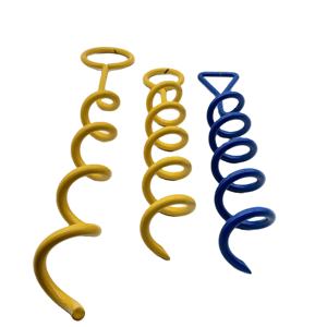 Kit d'ancre au sol en spirale chien attacher des ancres de trampoline piquets balançoire fixé objectif de basket-ball portable crochet de broche de terrain en spirale - Product Image 4