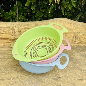 Drain <b>Basket</b> <b>Plastic</b> Kitchen Colander 30.5 Cm Long 24 Cm Wide 10 Cm High Bpa Free For Fruit Vegetable Draining - Product Image 2