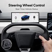 Écran de tableau de bord de 8,9 pouces pour Tesla Cybertruck, CarPlay sans fil, Android Auto, groupe d'instruments intelligents, écran tactile HUD