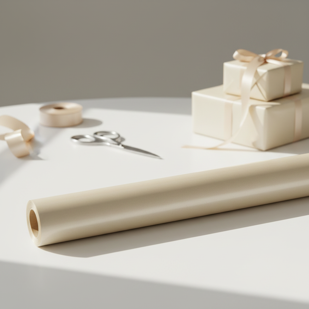 SY Wholesale 80gsm Specialty Wrapping Paper Offwhite 43cm Width Roll - Premium Gift Packaging Paper for Luxury Box Wrapping