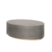 Table basse en ciment bio façonnée à la main, style Wabi Sabi, en béton GFRC, table centrale minimaliste pour salon