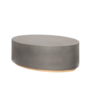 Mesa de Centro de Cemento con Forma Orgánica Hecha a Mano, Estilo Wabi Sabi, Mesa de Centro de Hormigón GFRC, Muebles Minimalistas para Sala de Estar - Product Image 1