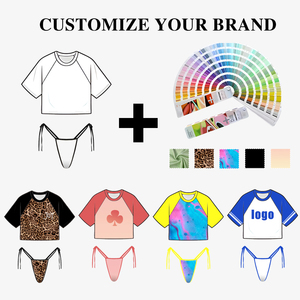Fabricante de Trajes de Baño, Trajes de Baño Personalizados, Trajes de Baño Deportivos, Top de <span class=keywords><strong>Bikini</strong></span>, Camiseta, <span class=keywords><strong>Bikini</strong></span> de 3 Piezas para Mujer - Product Image 3