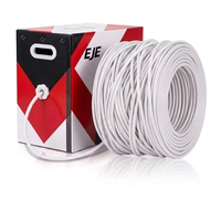 Câble Ethernet Cat5e Cat6 305m UTP en cuivre nu massif, Cat6a SFTP, CCA intérieur, PVC Cat7 Cat8 pour réseau LAN, en promotion