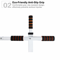 Barre de traction murale en acier de 3,6 kg avec poignée antidérapante en mousse, largeur de barre de 94 cm, pour entraînement de musculation à domicile, logo personnalisé OEM