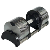Haltères réglables en acier inoxydable, design ergonomique portable, durables pour un usage domestique et commercial, équipement de fitness personnalisable