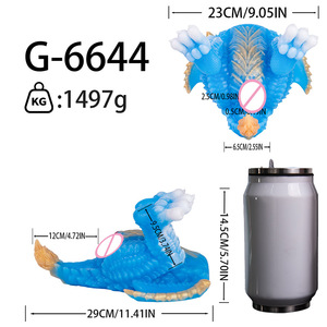 GEEBA Fantasy Dragon Male Masturbator Blue Monster Pocket Pussy Silicone Onahole Furry Beast Male Sex Toys USA <span class=keywords><strong>EUR</strong></span> Best Selling - Product Image 6
