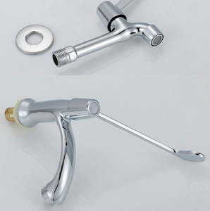 Vente en gros <span class=keywords><strong>Robinet</strong></span> médical coudé en laiton à poignée unique Température constante de bureau murale pour robinets de bassin d'eau froide pour - Product Image 6