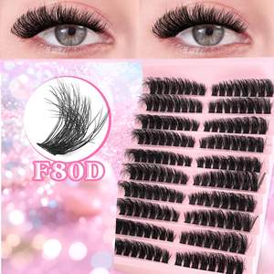 Fluffy 3D Cluster <b>Lashes</b> Super Matter Black Smoothest Mink Wholesale <b>Individual</b> Volume 8Mm 16Mm Eyelash Extension Party Makeup - Product Image 3
